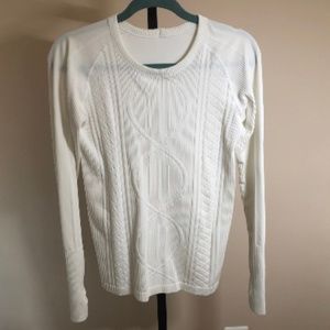 Lululemon Sweater Swiftly LS White 8